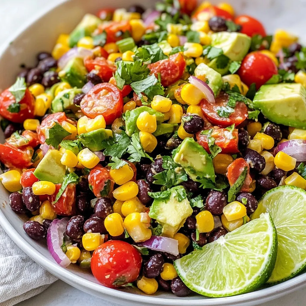Fiesta Black Bean Corn Salad Fresh and Flavorful Dish