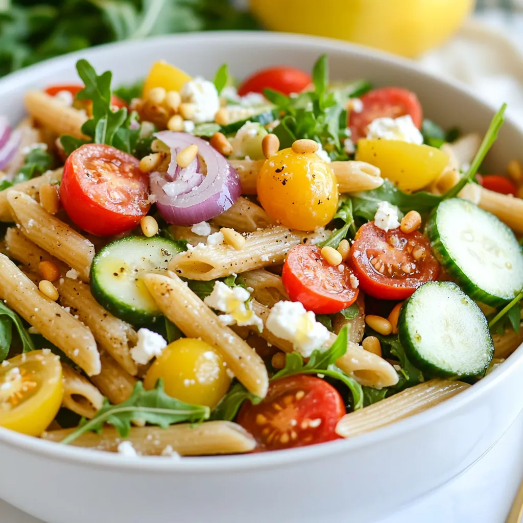 Lemon Arugula Pasta Salad Fresh and Flavorful Delight