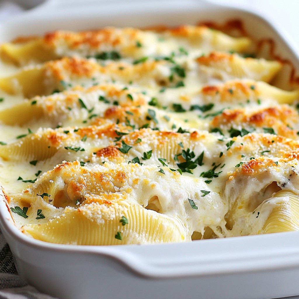 Irresistible Chicken Alfredo Stuffed Shells Recipe