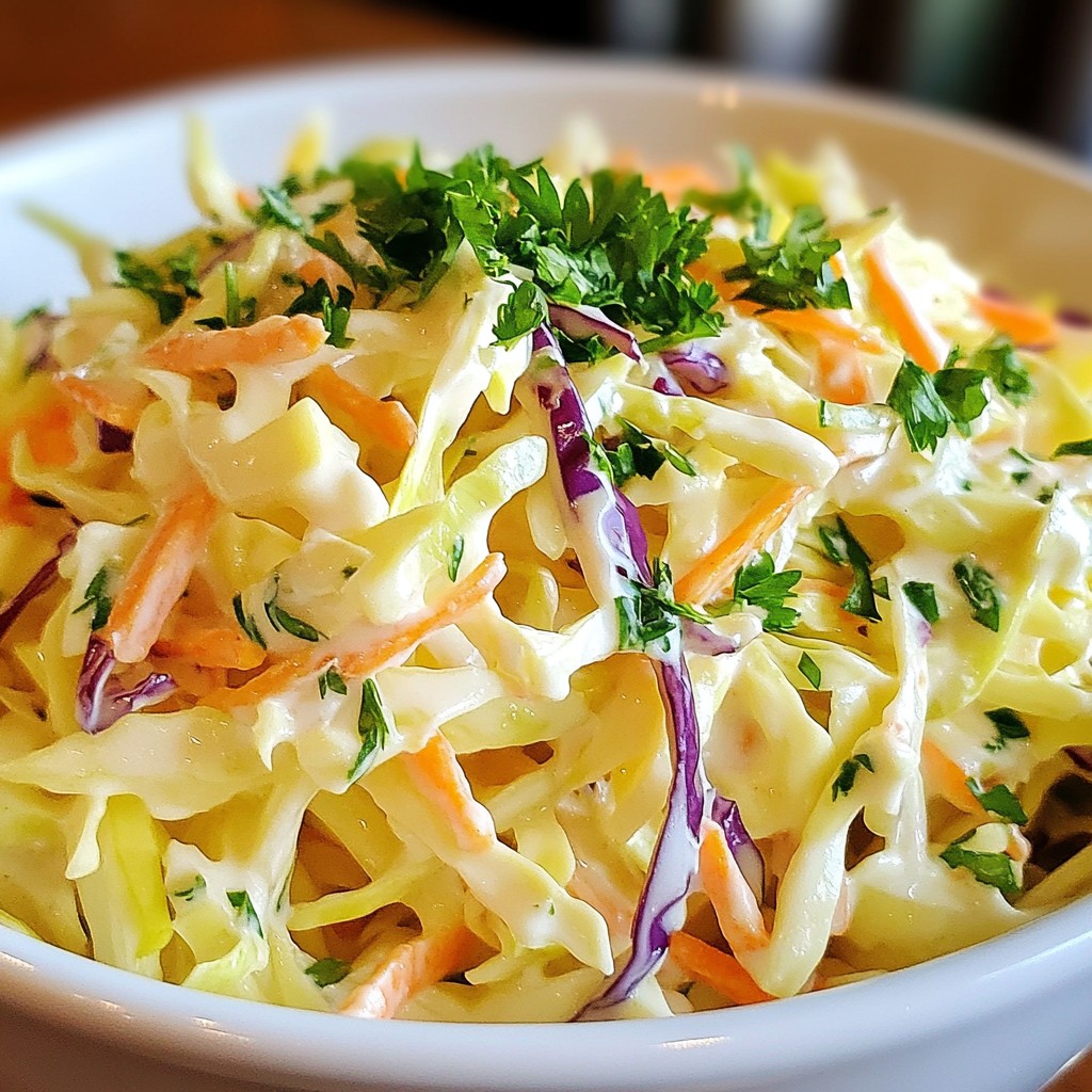Creamy Coleslaw with a Tangy Barbecue Twist Delight