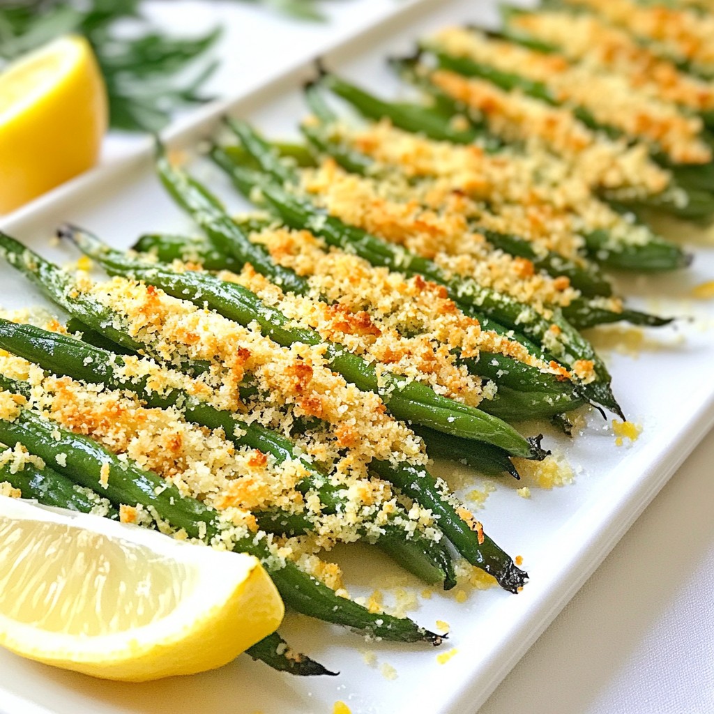 Parmesan Crusted Green Beans Crispy and Delicious Snack