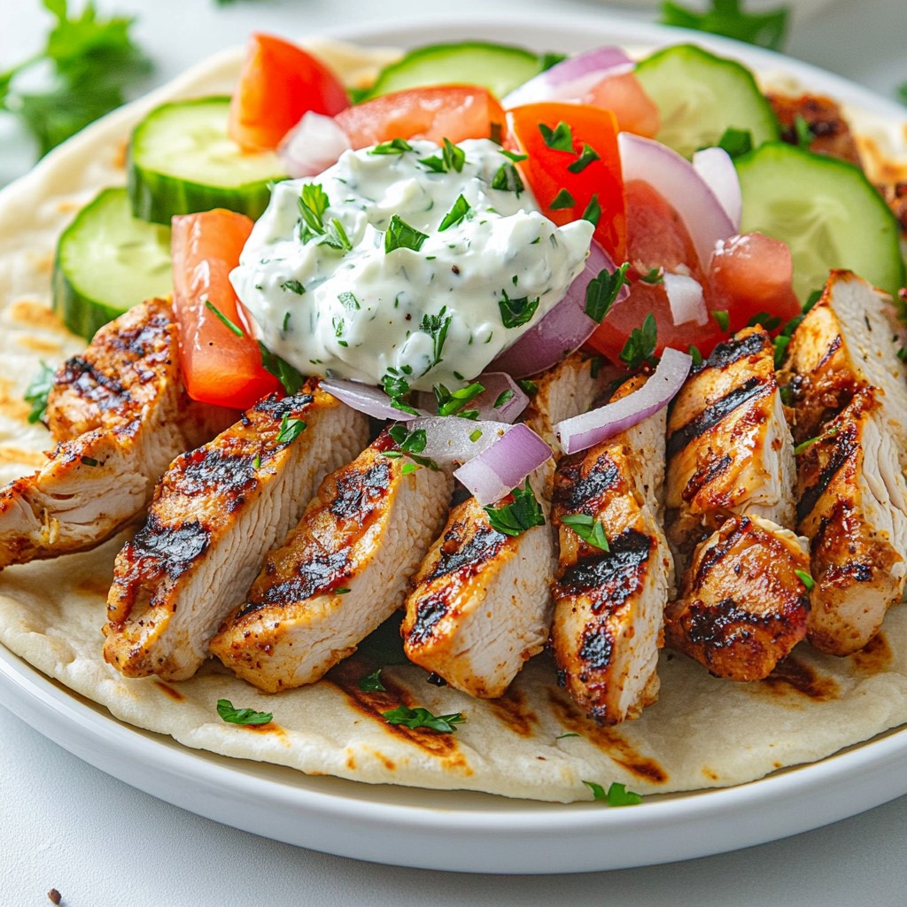 Greek Chicken Gyros Flavorful and Simple Recipe