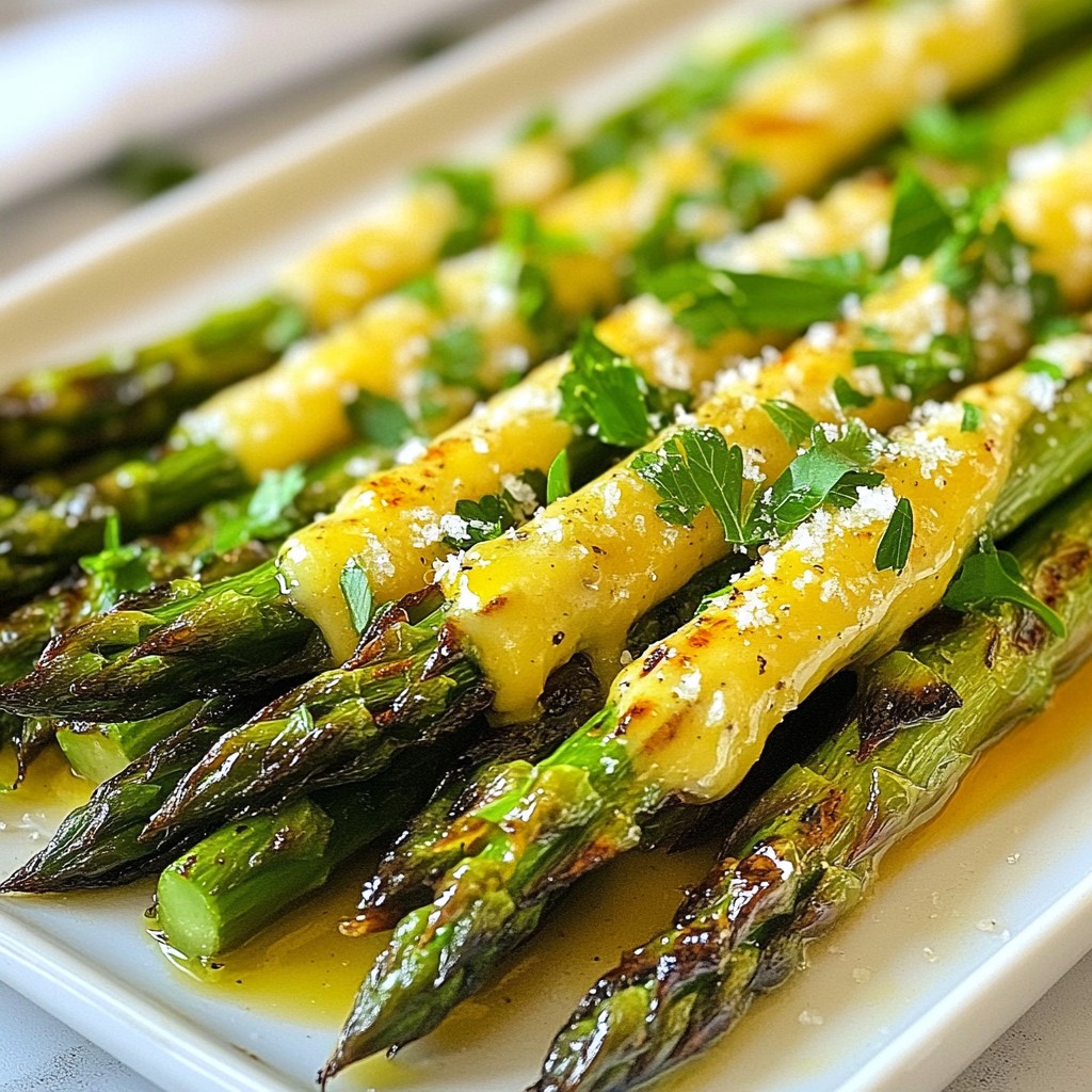 Charred Grilled Asparagus with Lemon Zest Delight