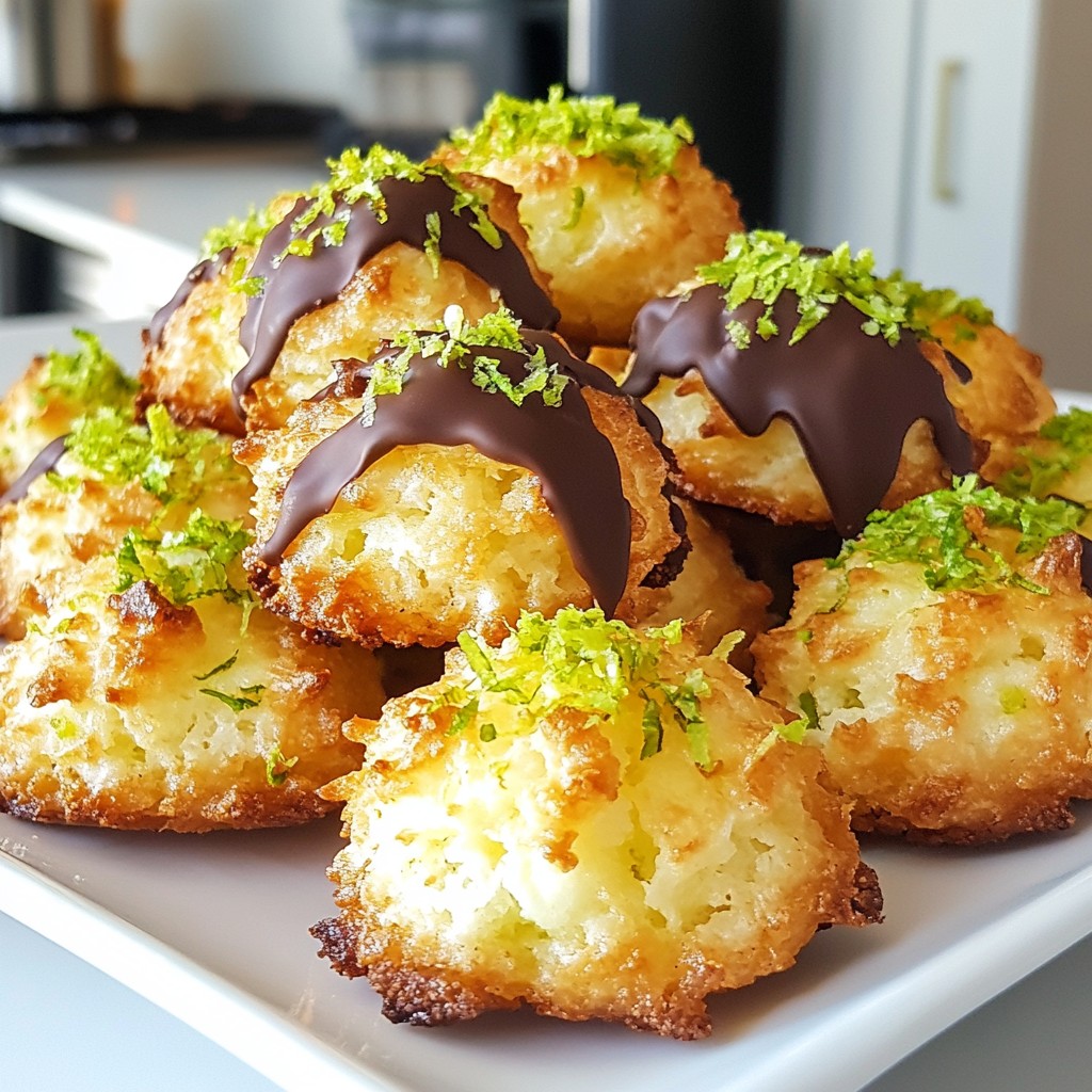 Key Lime Coconut Macaroons Easy and Delicious Treat