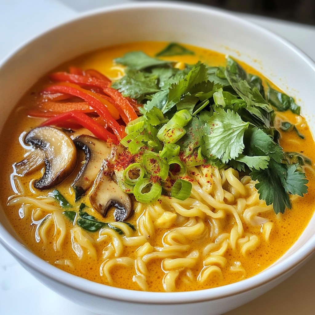 Coconut Curry Ramen Flavorful and Nourishing Delight