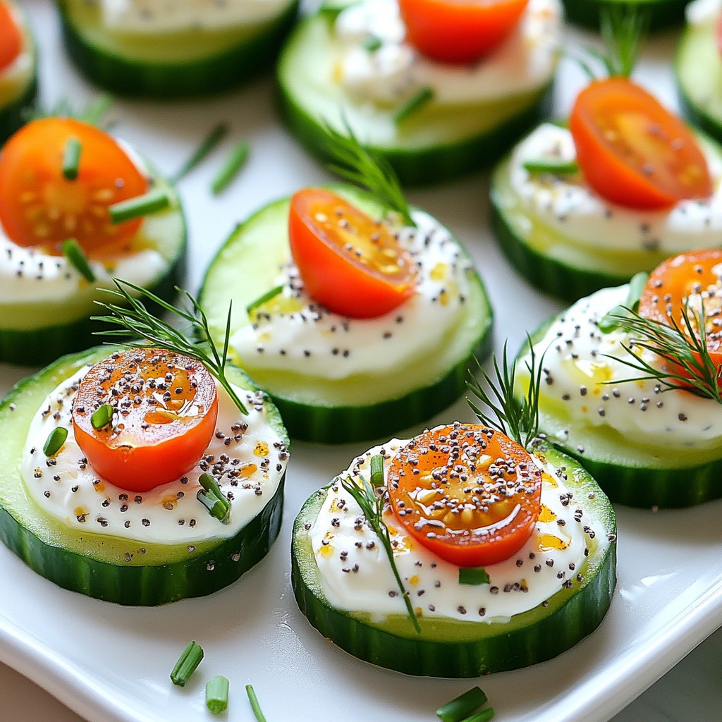 Everything Bagel Cucumber Bites Fresh and Simple Appetizer