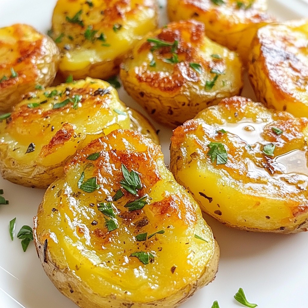 Crispy Garlic Smashed Potatoes Easy and Flavorful Delight