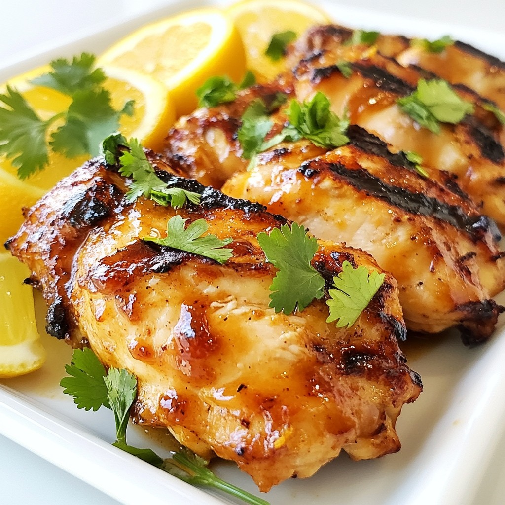 Citrus BBQ Grilled Chicken Breasts Flavorful Delight