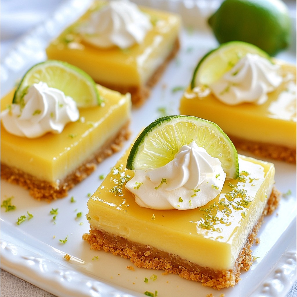 Key Lime Pie Bars Delightful and Tangy Dessert