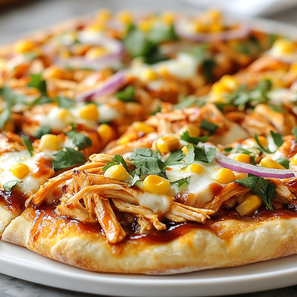 BBQ Chicken Flatbread Pizza Hearty and Flavorful Meal