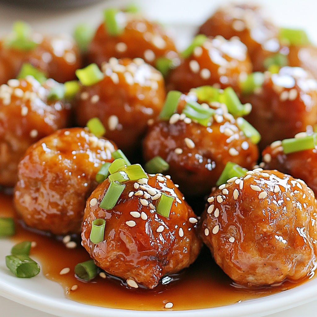 Honey Garlic Glazed Meatballs Satisfying and Simple Dish