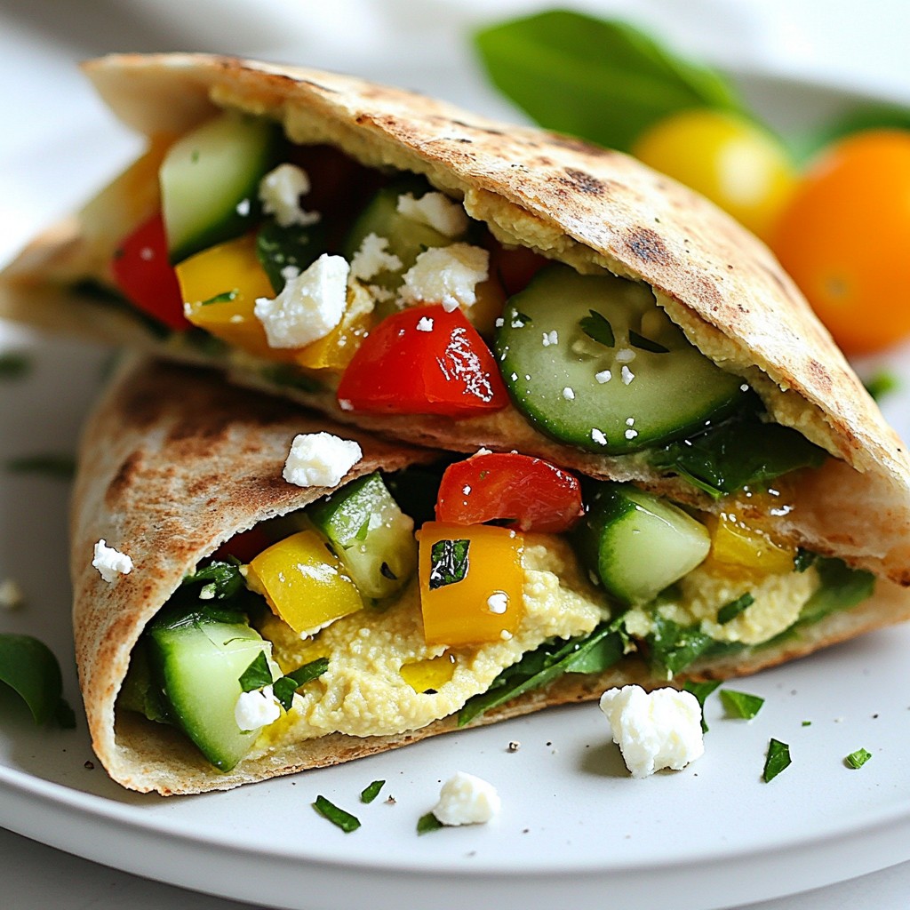 Easy Hummus Stuffed Pitas Flavorful and Satisfying Meal