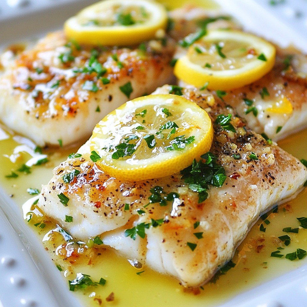 Lemon Garlic Butter Cod Easy and Flavorful Recipe