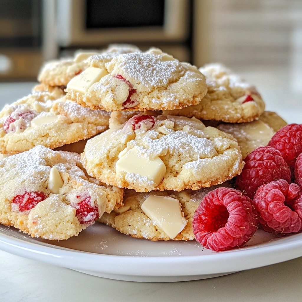 White Chocolate Raspberry Cookies Tasty and Simple Recipe
