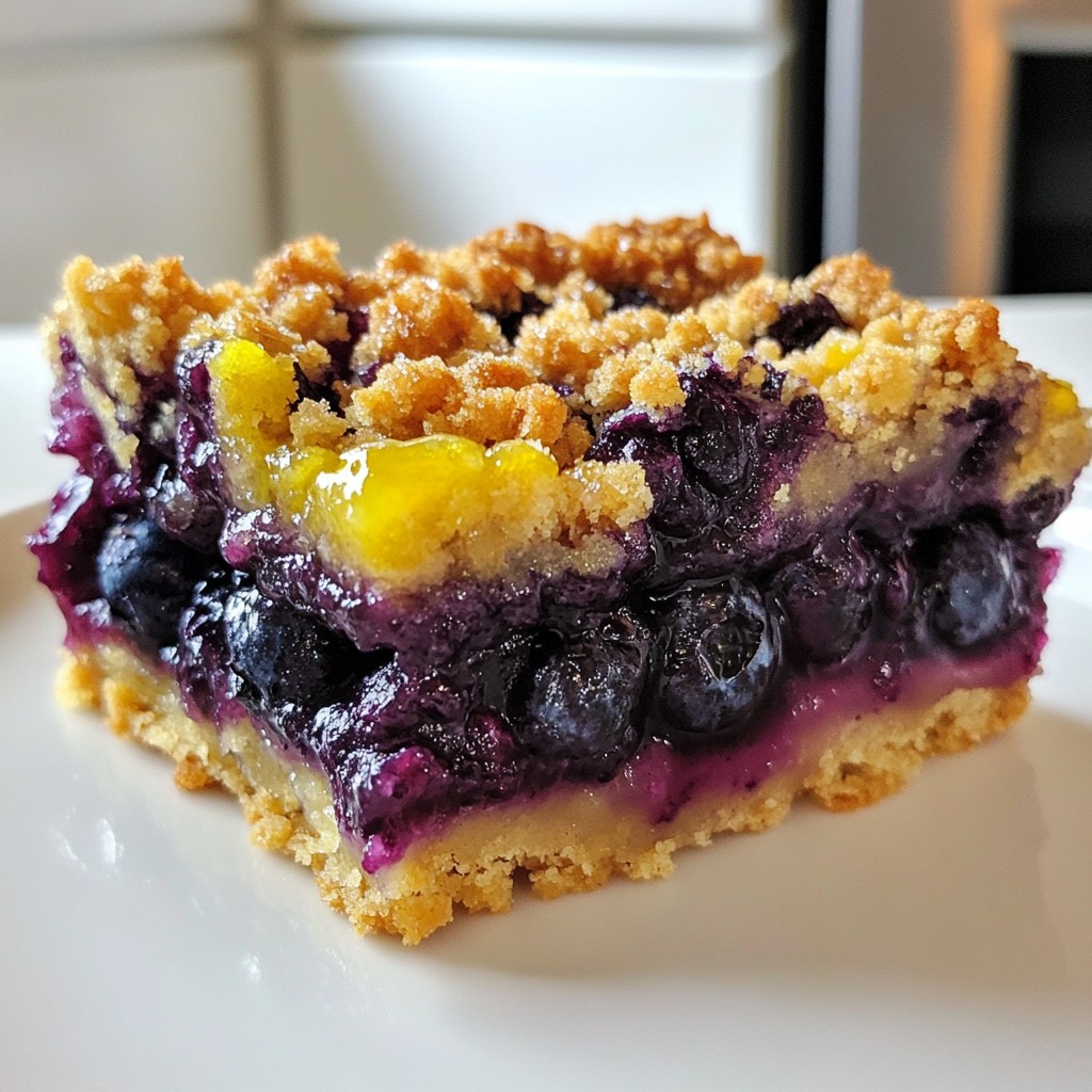 Blueberry Crumble Bars Simple and Delicious Treat