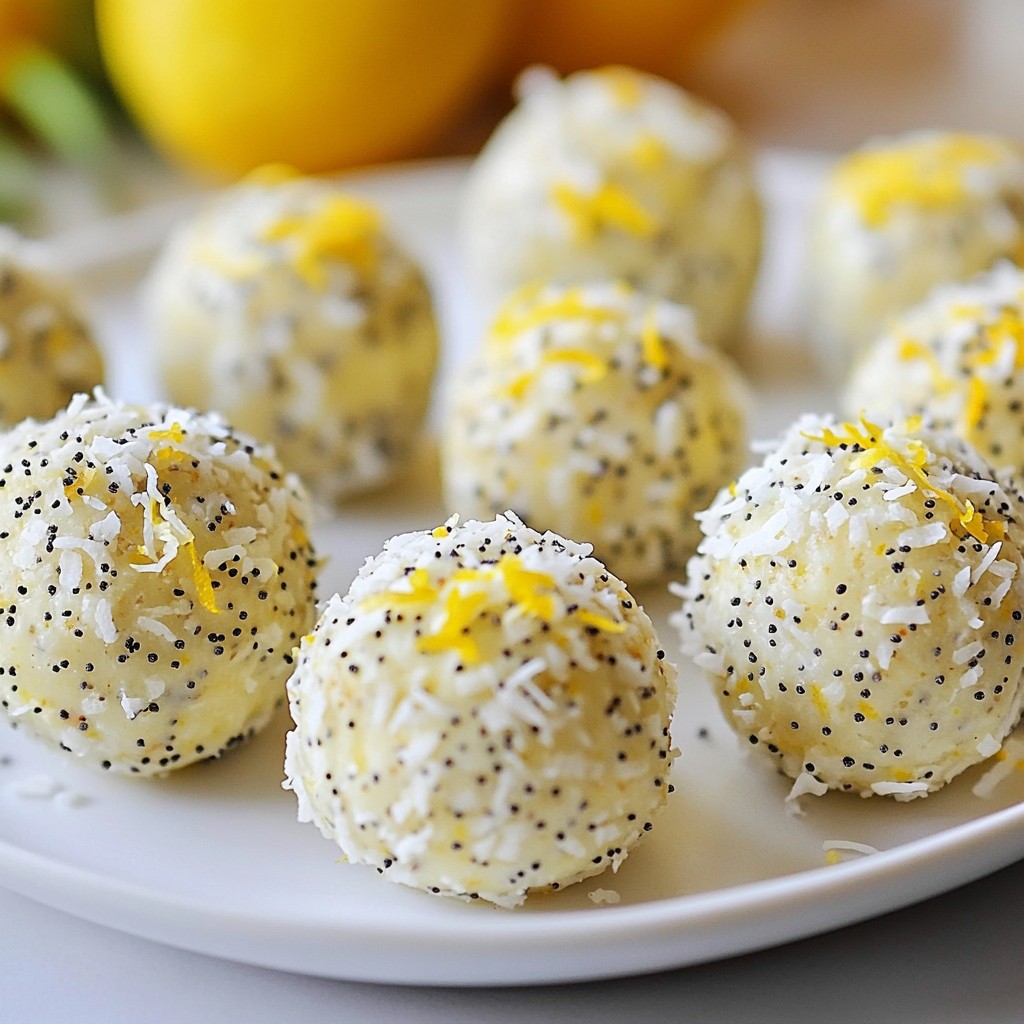 Lemon Poppy Seed Energy Bites Tasty and Nutritious Snack