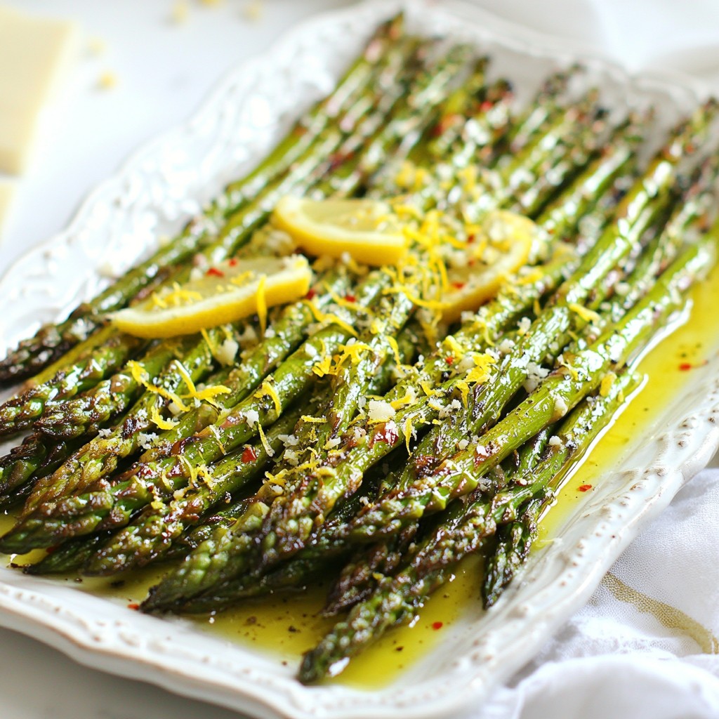 Charred Grilled Asparagus with Lemon Zest Delight