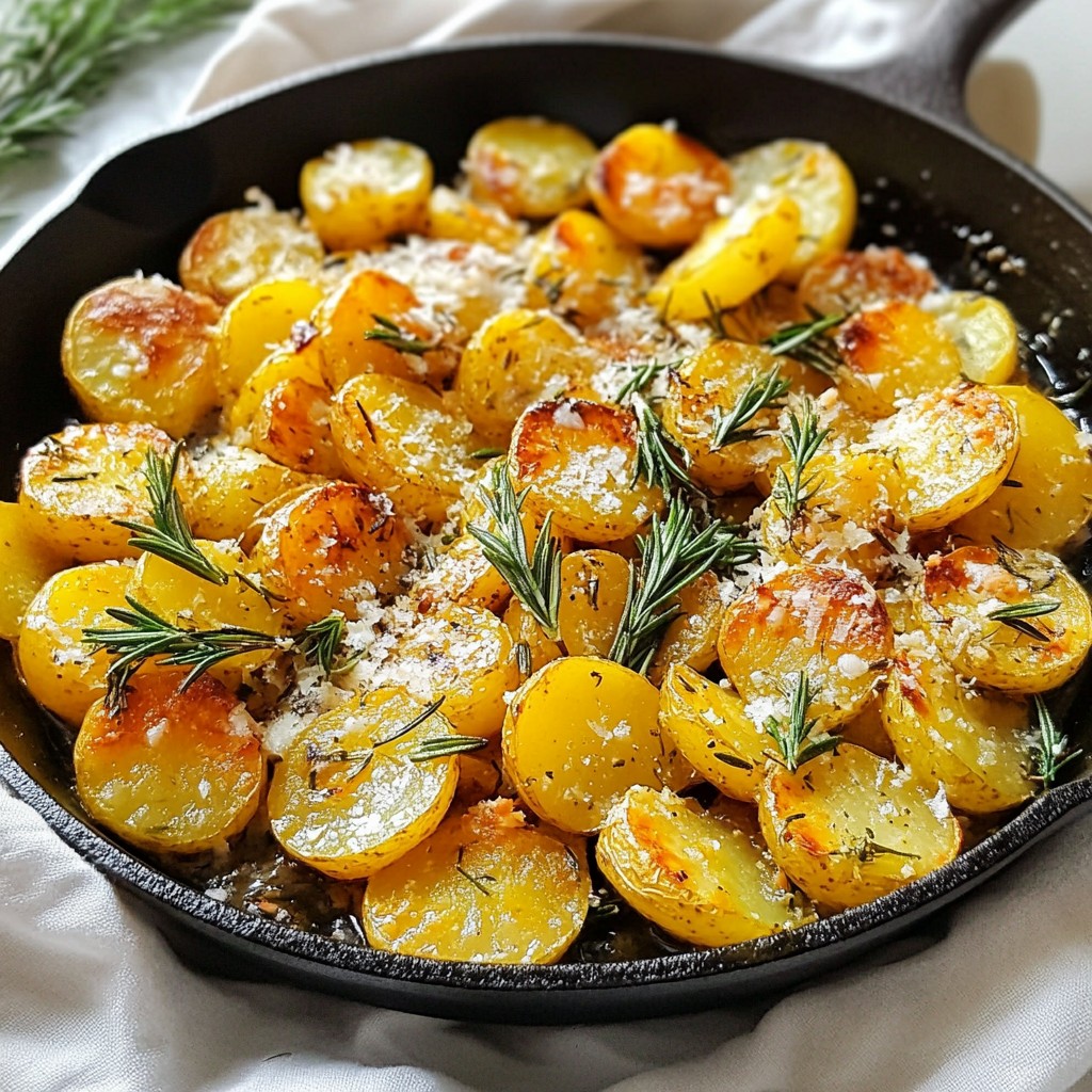 Garlic Rosemary Skillet Potatoes Flavorful Easy Dish
