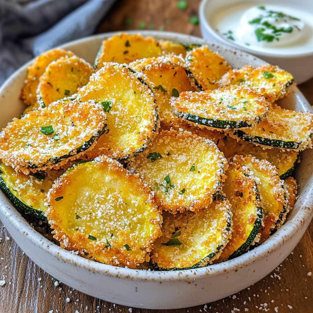 Crispy Parmesan Zucchini Chips Irresistible Snack Delight