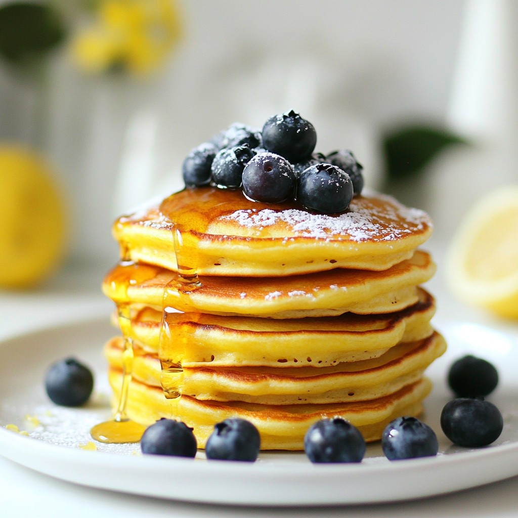 Blueberry Lemon Ricotta Pancakes Tasty Breakfast Treat