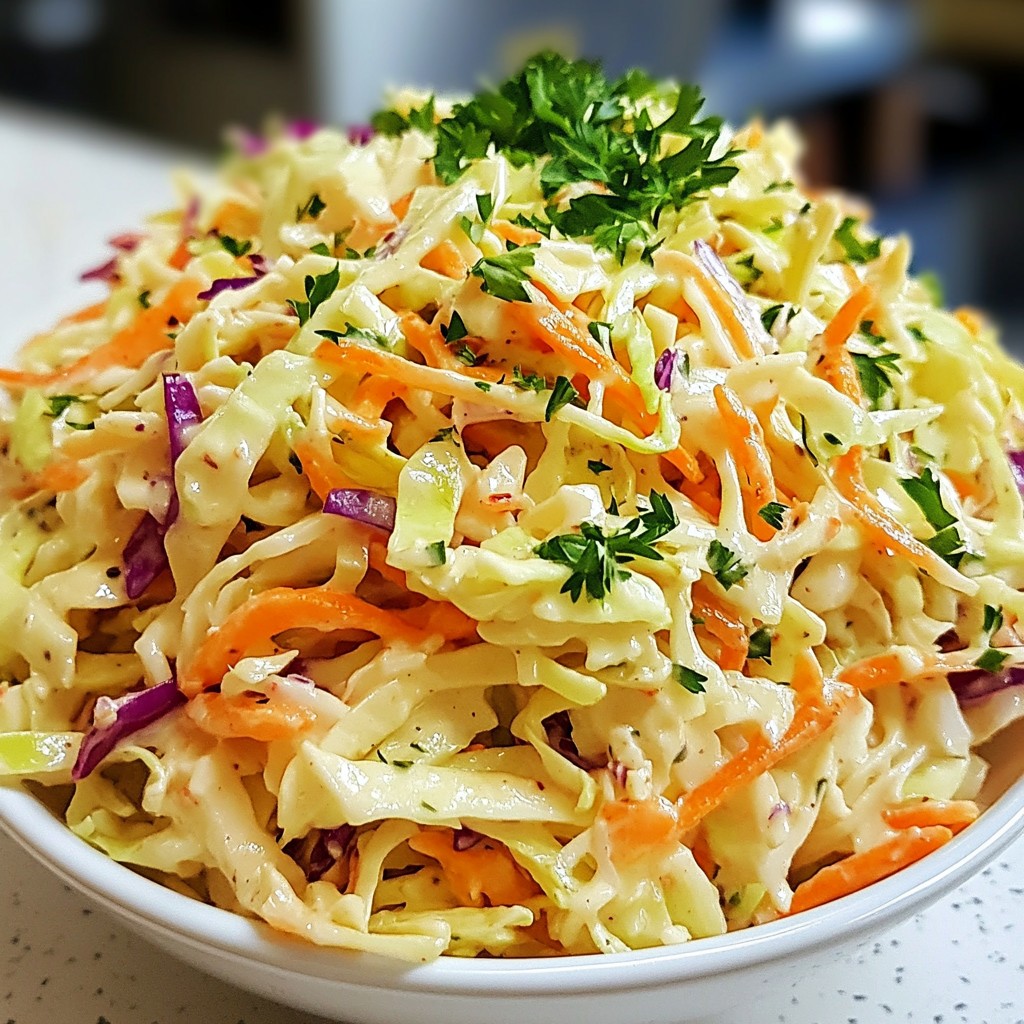 Creamy Coleslaw with a Tangy Barbecue Twist Recipe