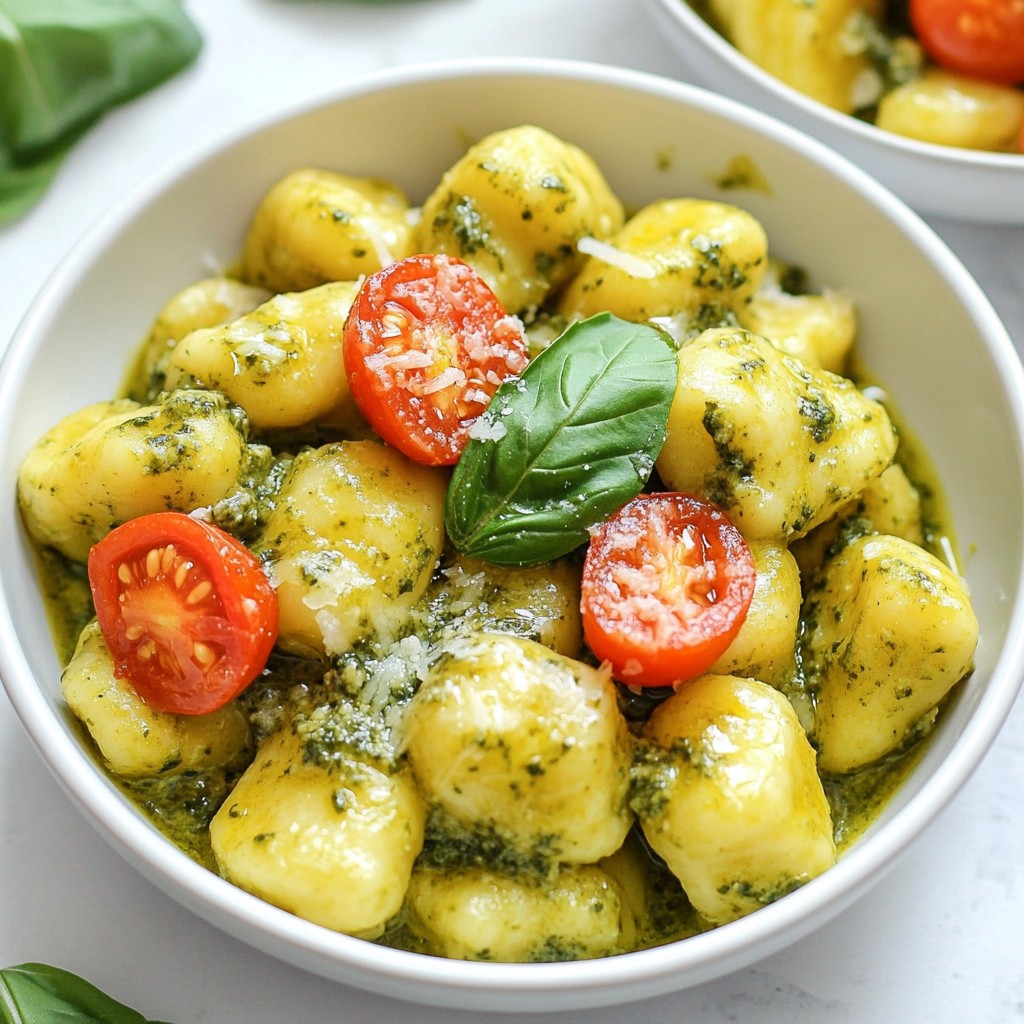 Creamy Pesto Gnocchi Delightful and Easy Recipe