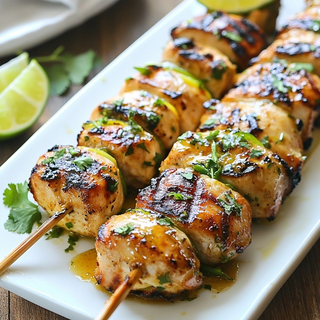 Grilled Coconut Lime Chicken Skewers for Flavorful Meal