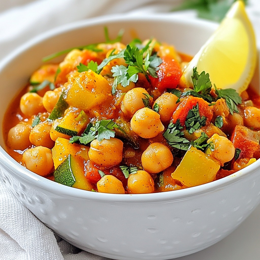 Slow Cooker Moroccan Chickpea Stew Flavorful Delight