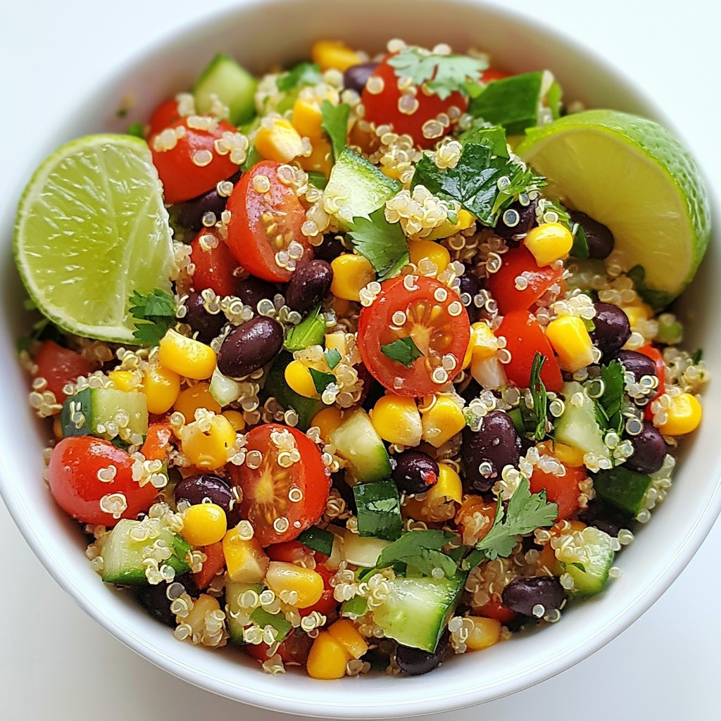 Veggie Loaded Quinoa Salad Nutritious Fresh Meal