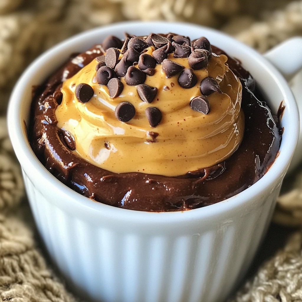 Chocolate Peanut Butter Mug Cake Quick and Easy Treat