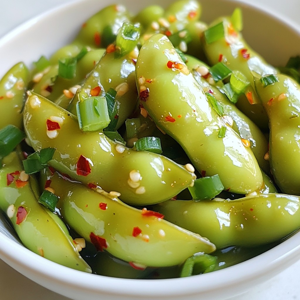 Spicy Garlic Edamame Flavorful and Easy Snack