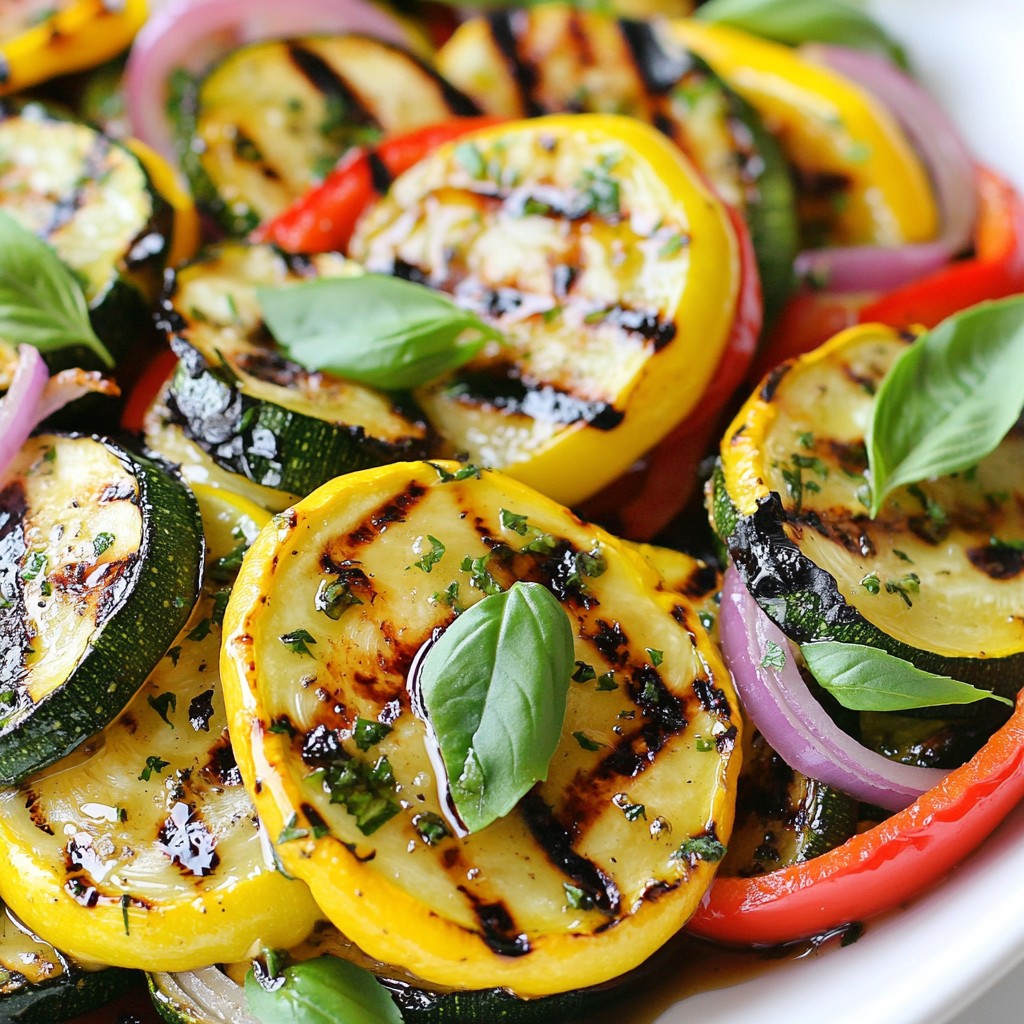 Herb Grilled Zucchini and Squash Medley Delightful Dish