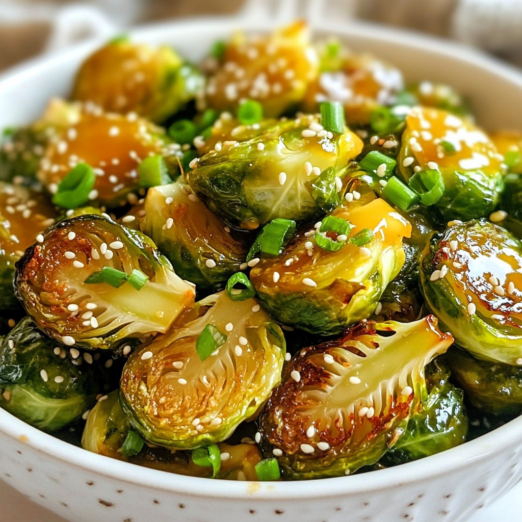 Honey Sriracha Brussels Sprouts Flavorful Roasted Treat