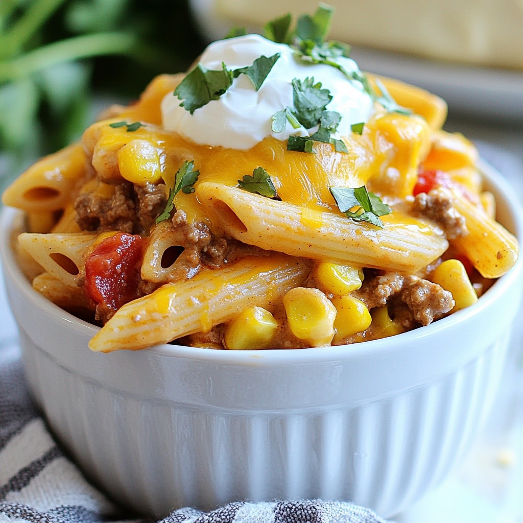 One-Pot Cheesy Taco Pasta Easy and Flavorful Meal