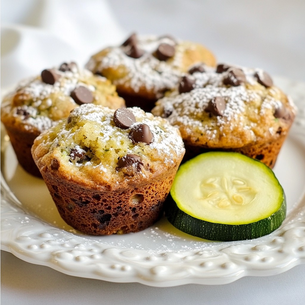 Chocolate Chip Zucchini Muffins Tasty and Simple Recipe