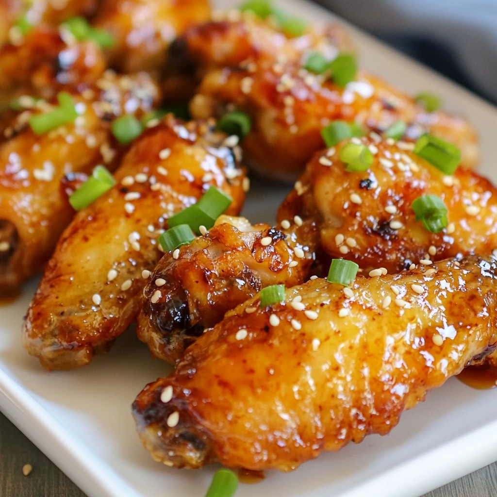 Honey Garlic Air Fryer Chicken Wings Easy Recipe