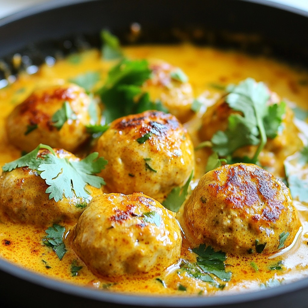 Butter Chicken Meatballs Flavorful and Simple Meal