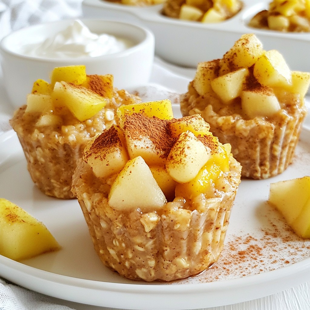 Apple Cinnamon Oatmeal Cups Easy and Healthy Snack