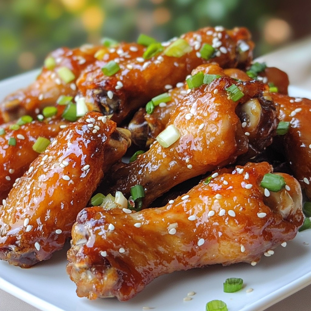 Savory Sesame Teriyaki Chicken Wings Easy Recipe
