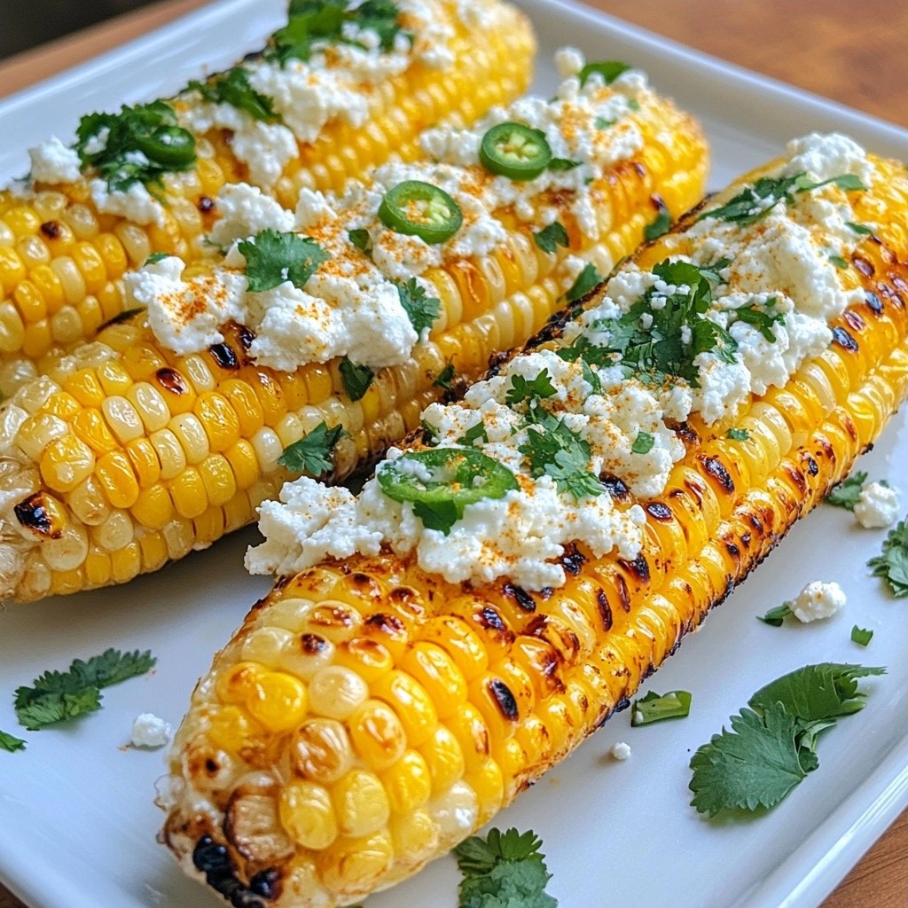 Spicy Grilled Jalapeño Corn On The Cob Delight