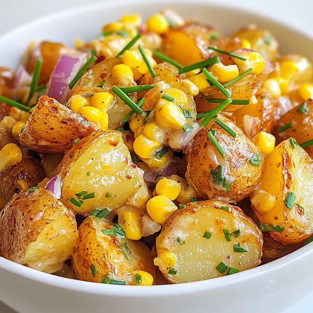 Creamy BBQ Roasted Potato Salad Easy and Flavorful Dish