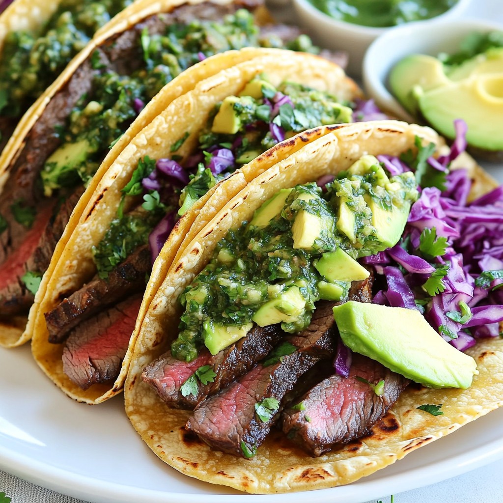Chimichurri Steak Tacos Flavorful and Easy Recipe