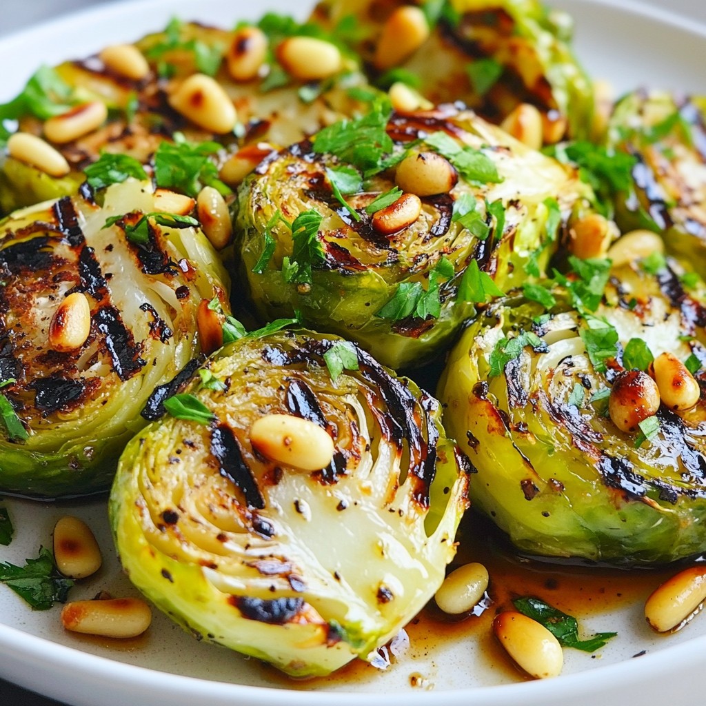 Charred Grilled Balsamic Brussels Sprouts Delight