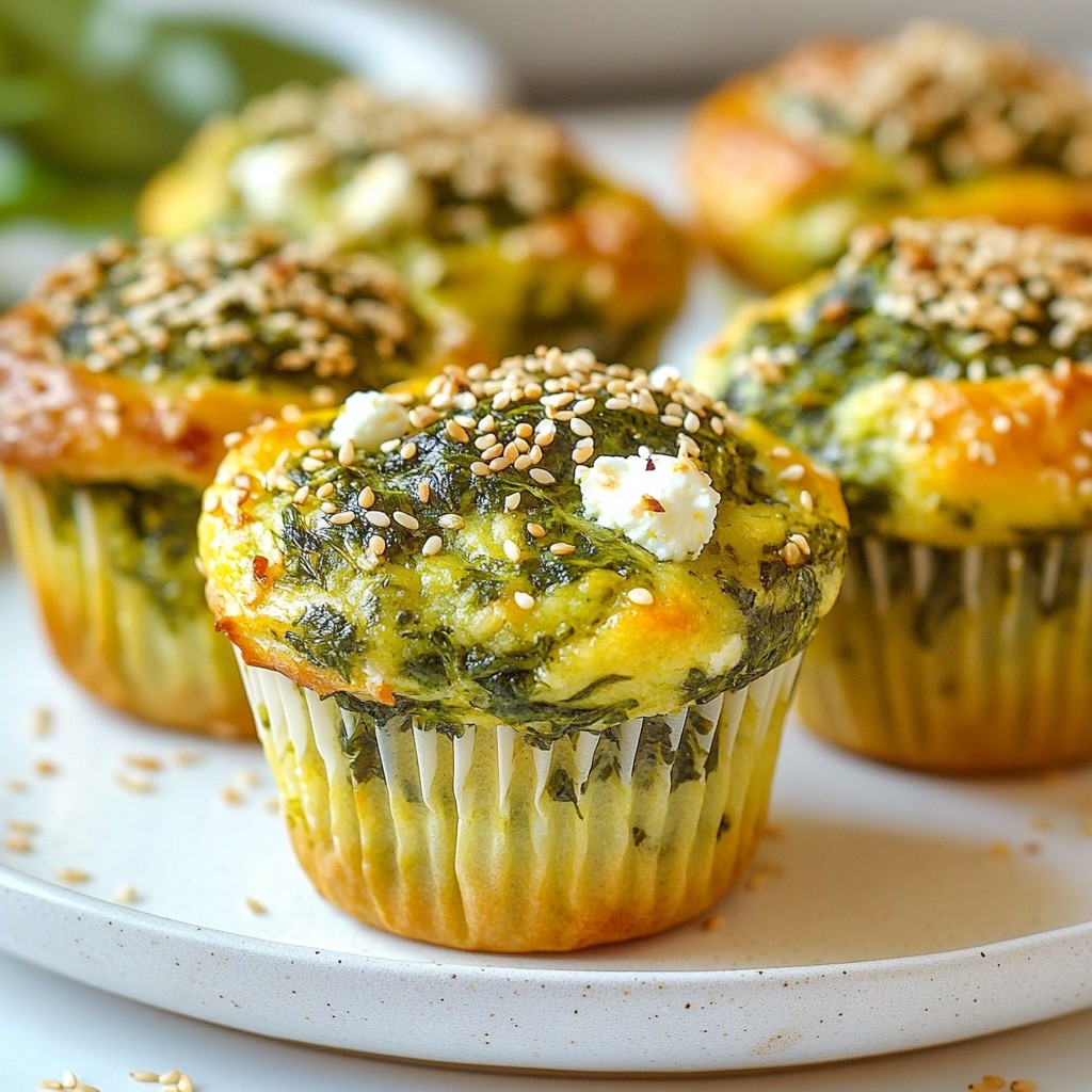 Savory Spinach Feta Muffins Tasty and Easy Recipe