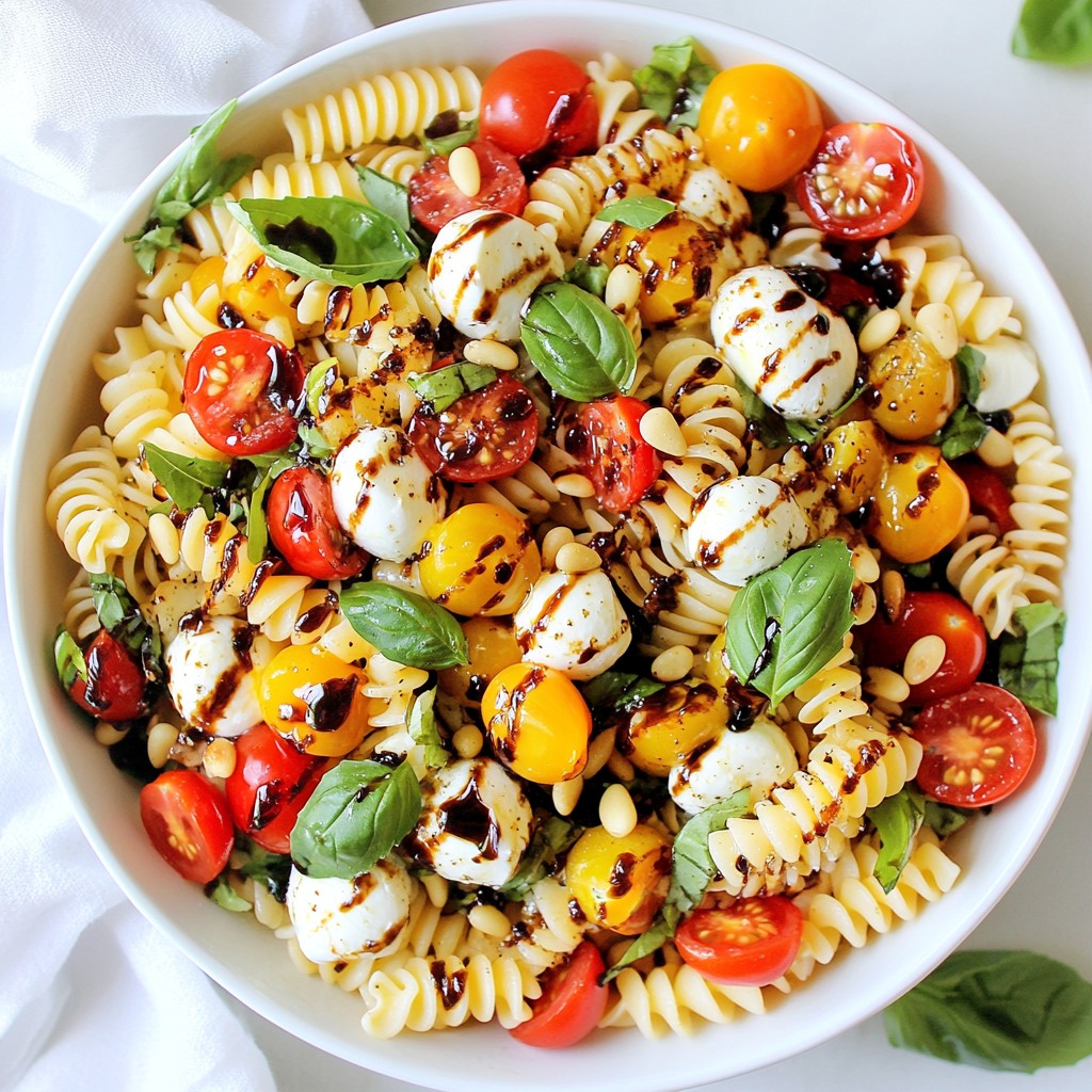 Caprese Pasta Salad Fresh and Flavorful Delight