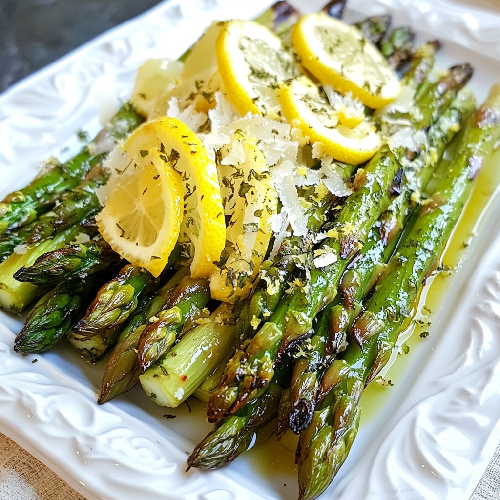 Charred Grilled Asparagus with Lemon Zest Delight