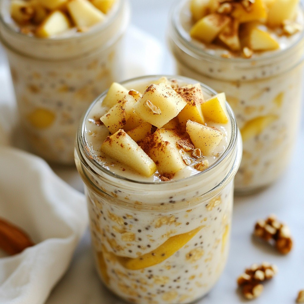 Apple Pie Overnight Oats Tasty and Healthy Breakfast