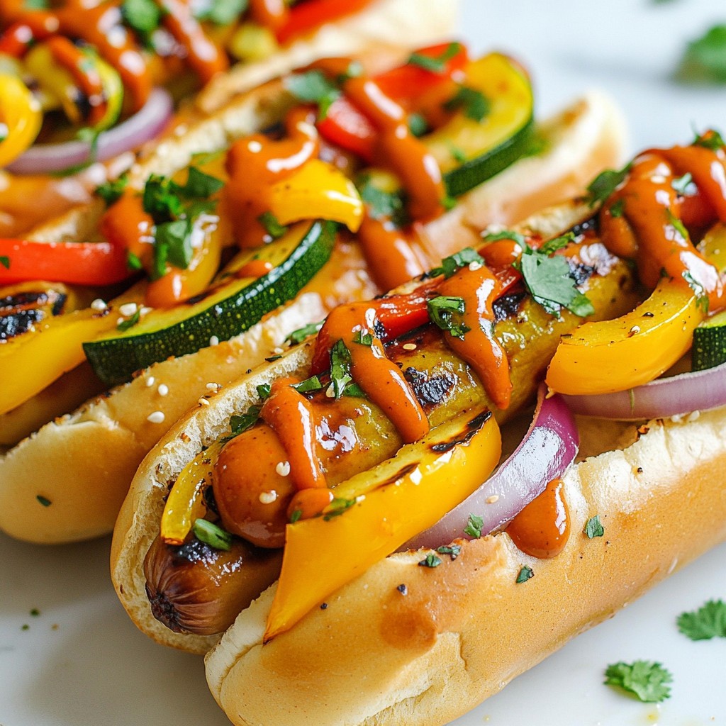 BBQ Grilled Veggie Hot Dogs Fresh and Tasty Recipe