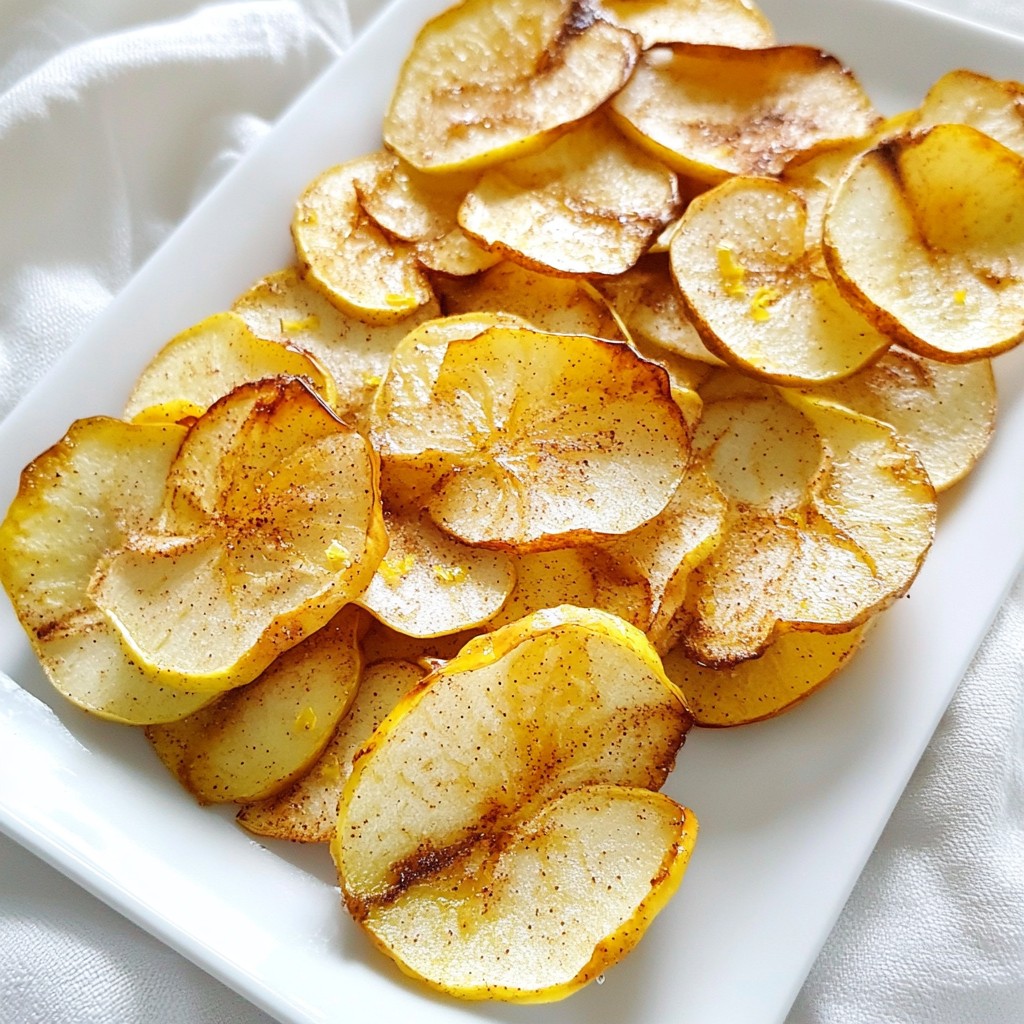 Cinnamon Sugar Baked Apple Chips Crispy Delight