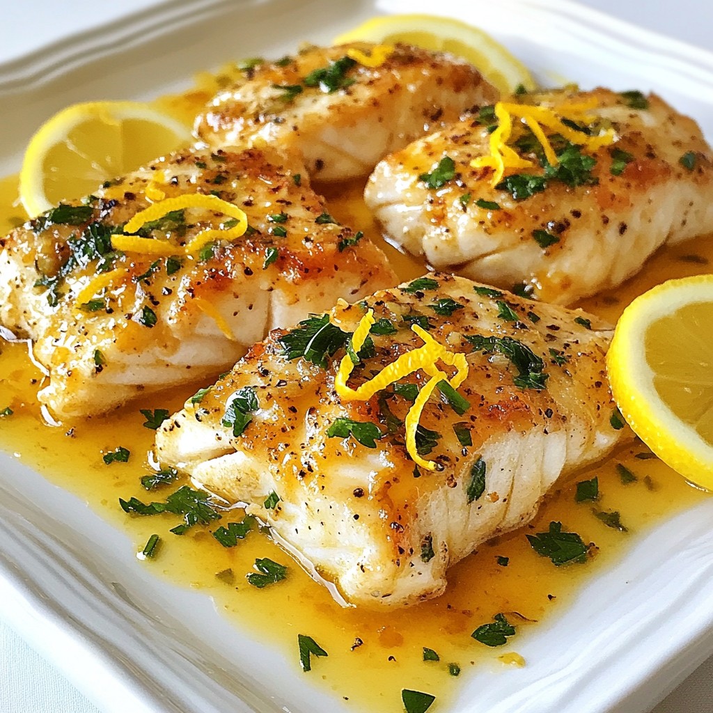 Lemon Garlic Butter Cod Flavorful and Easy Recipe